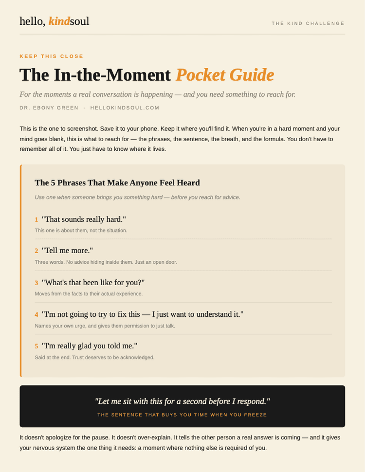 The In-the-Moment Pocket Guide